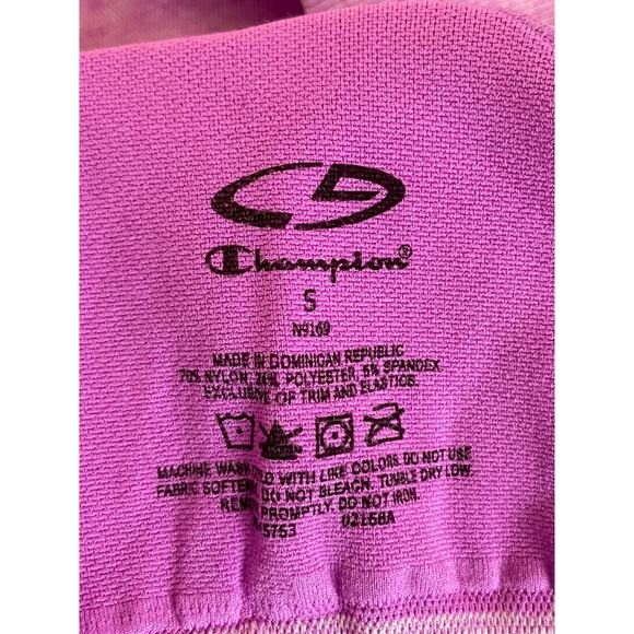 Champion Purple Seamless Sports Bra Small Racerback Compression Activewear Gym - Picture 3 of 9